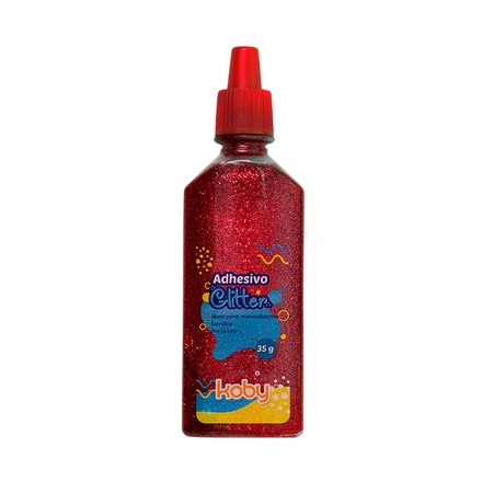 ADHESIVO C/BRILLO KOBY 35GR ROJO
