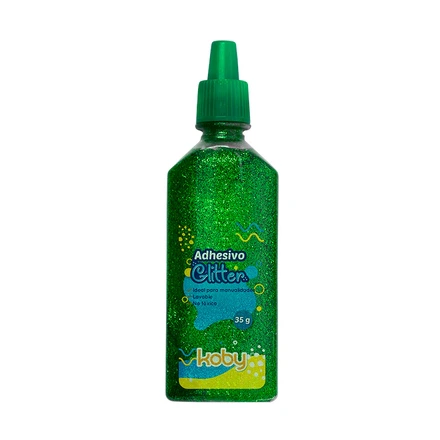 ADHESIVO C/BRILLO KOBY 35GR VERDE